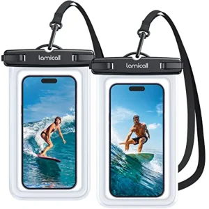 2-Pack Waterproof iPhone Case with Touch Screen
