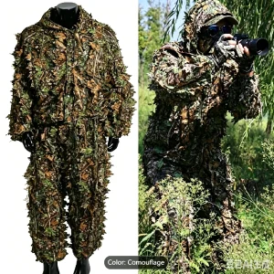 Men's Ghillie Suit, Hooded Camouflage Hunting Suit