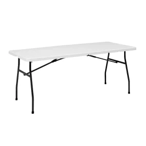 6FT White Rectangle Folding Table